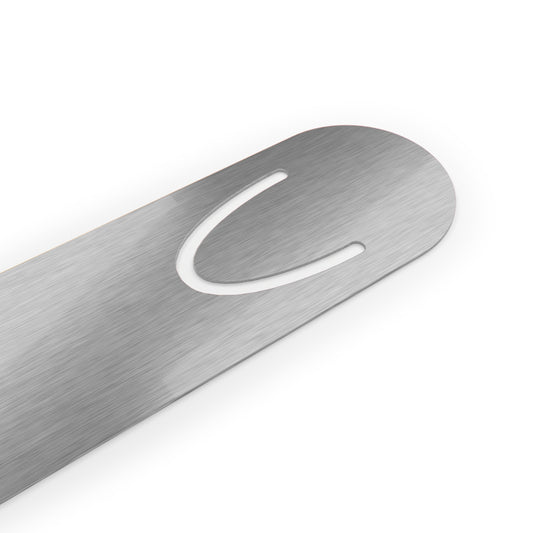 Gradient Metal Bookmark with Minimal Cutout — Colorful Ombre Reading Accessory